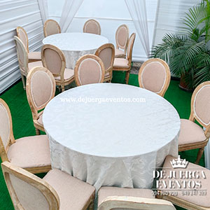 Sillas Madera Medallon